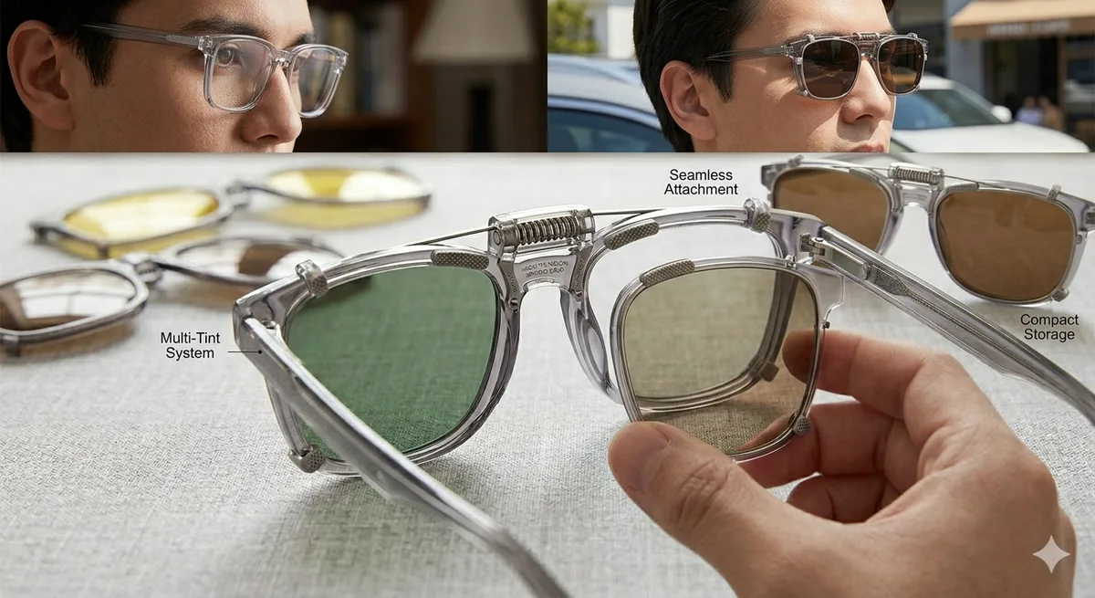 clip-on sunglasses