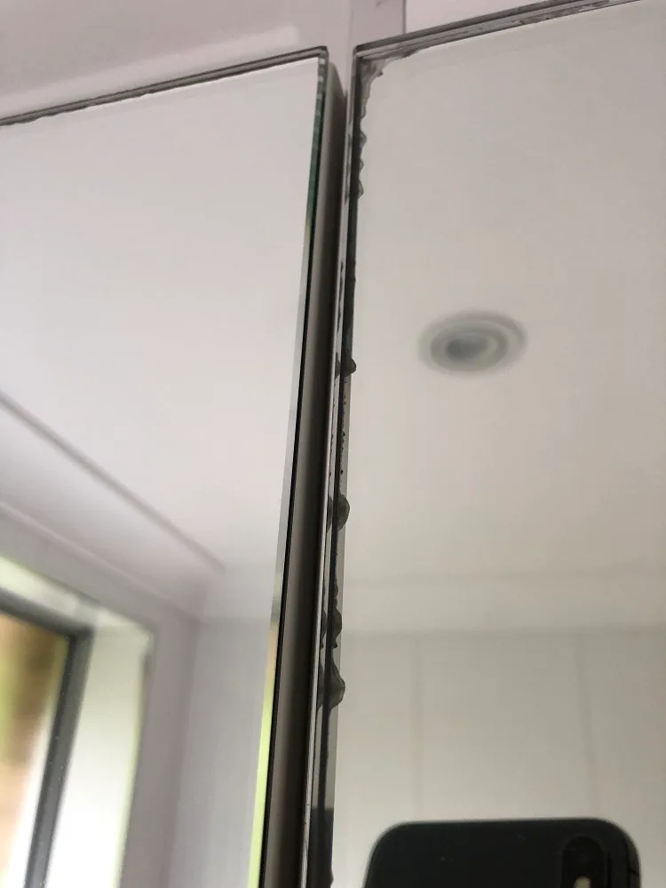 clorox wipes on mirror damage