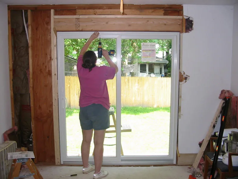 cost to install a sliding glass door in an existing wall