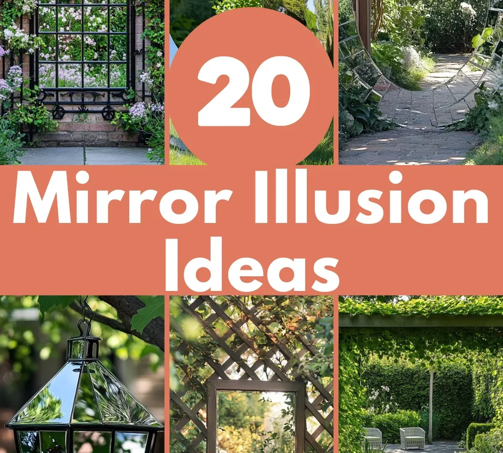 garden mirror placement angle