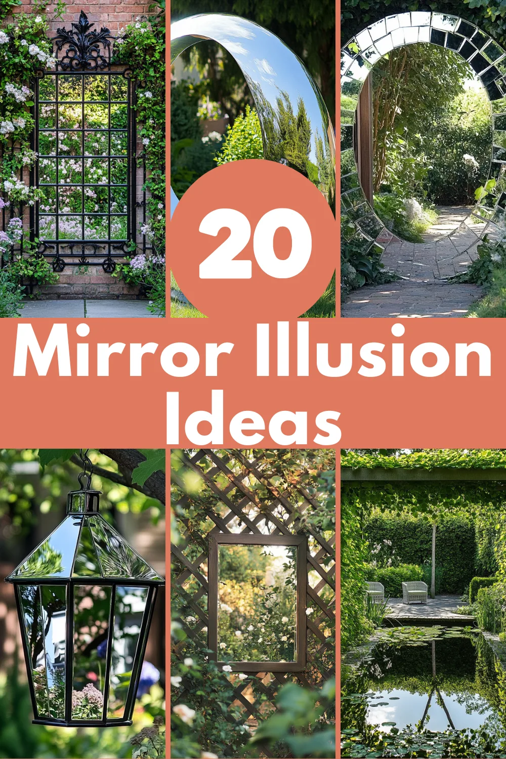 garden mirror placement angle