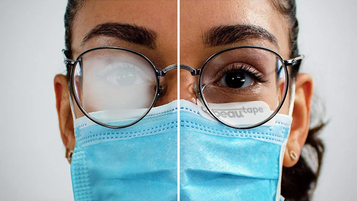 how to prevent glasses from fogging with mask