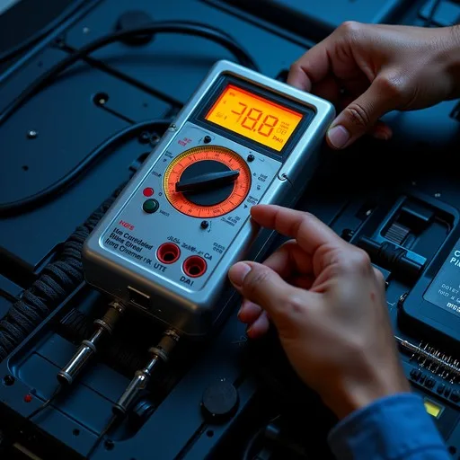 multimeter testing glass surface resistance