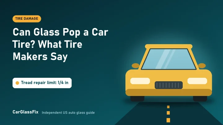 Can Glass Pop a Car Tire? What Tire Makers Say