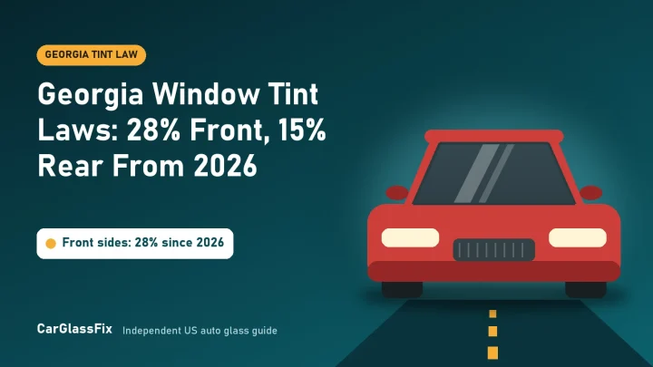 Georgia Window Tint Laws: 28% Front, 15% Rear From 2026