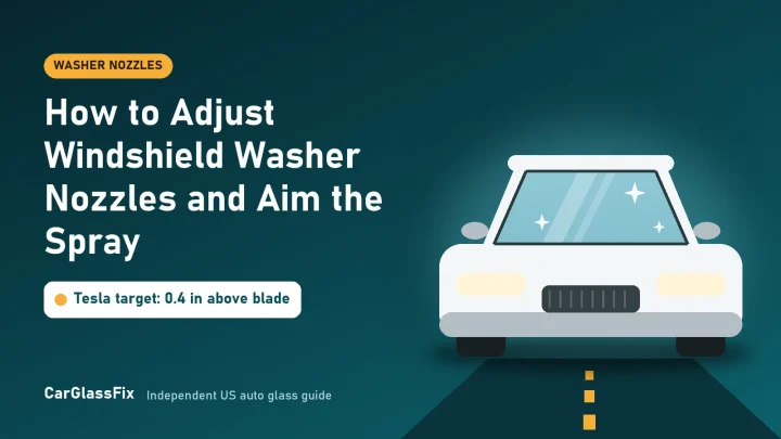 How to Adjust Windshield Washer Nozzles and Aim the Spray