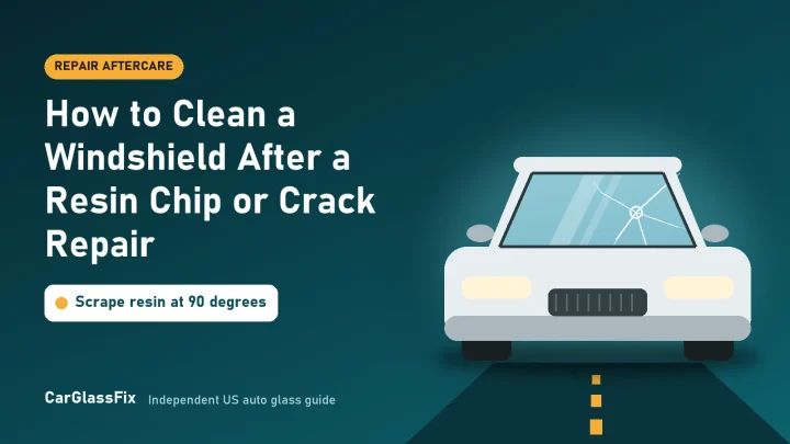 How to Clean a Windshield After a Resin Chip or Crack Repair