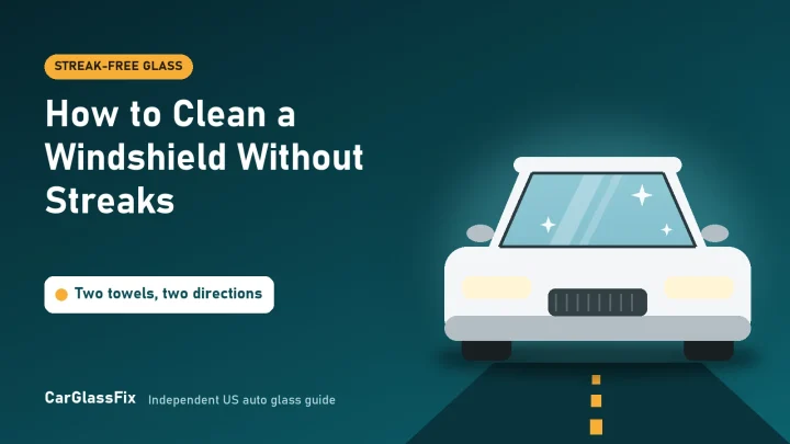 How to Clean a Windshield Without Streaks