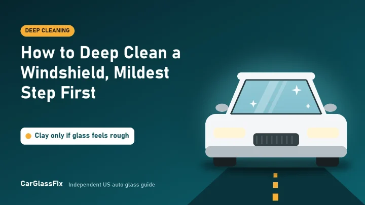 How to Deep Clean a Windshield, Mildest Step First