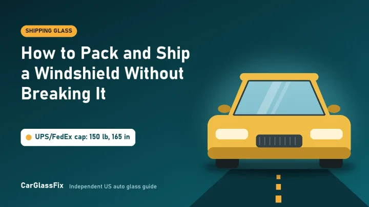 How to Pack and Ship a Windshield Without Breaking It