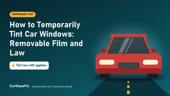 How to Temporarily Tint Car Windows: Removable Film and Law
