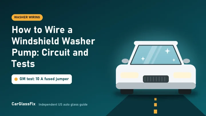 How to Wire a Windshield Washer Pump: Circuit and Tests