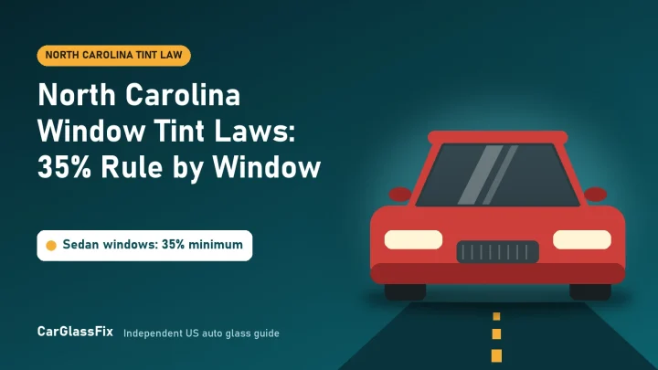 North Carolina Window Tint Laws: 35% Rule by Window