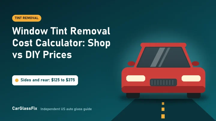 Window Tint Removal Cost Calculator: Shop vs DIY Prices
